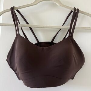Lululemon Brown Strappy sport yoga Bra 8